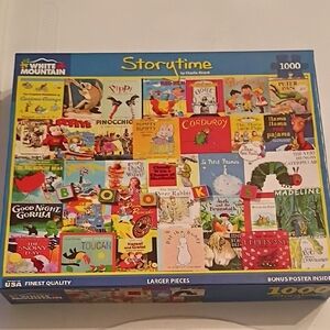 White Mountain Storytime Puzzle - Vibrant Book Covers